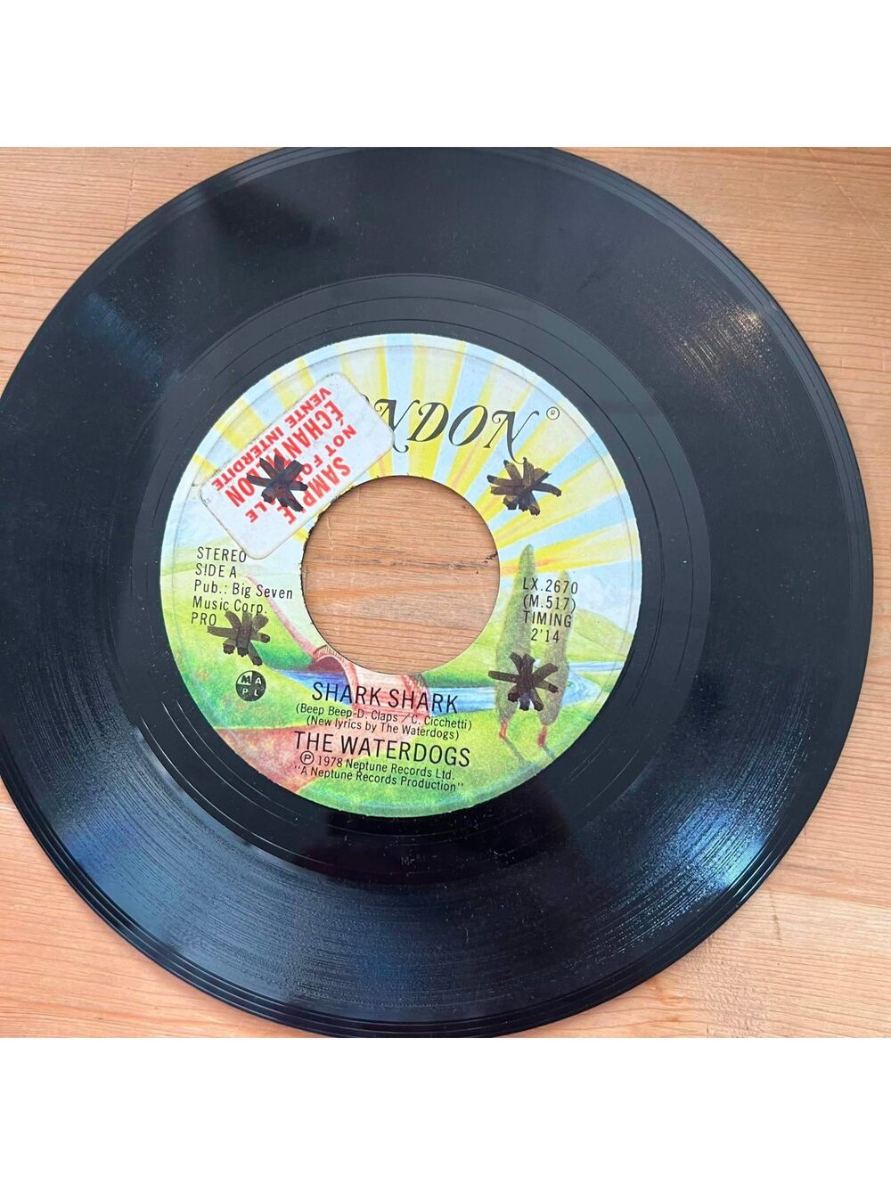 The Waterdogs/Charlie Gregoire-Shark Shark/There are noFlower Sent 45rpm VG+ R08